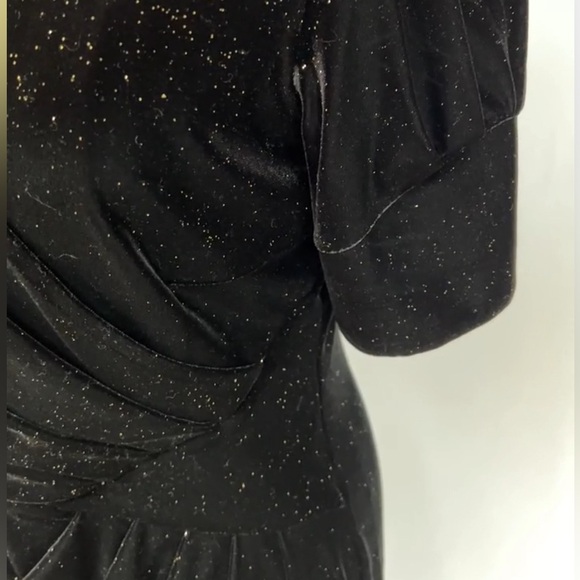 Marks and Spencer Formal Black Velvet Sparkle Dress ✨ Size 8 US - Picture 6 of 6